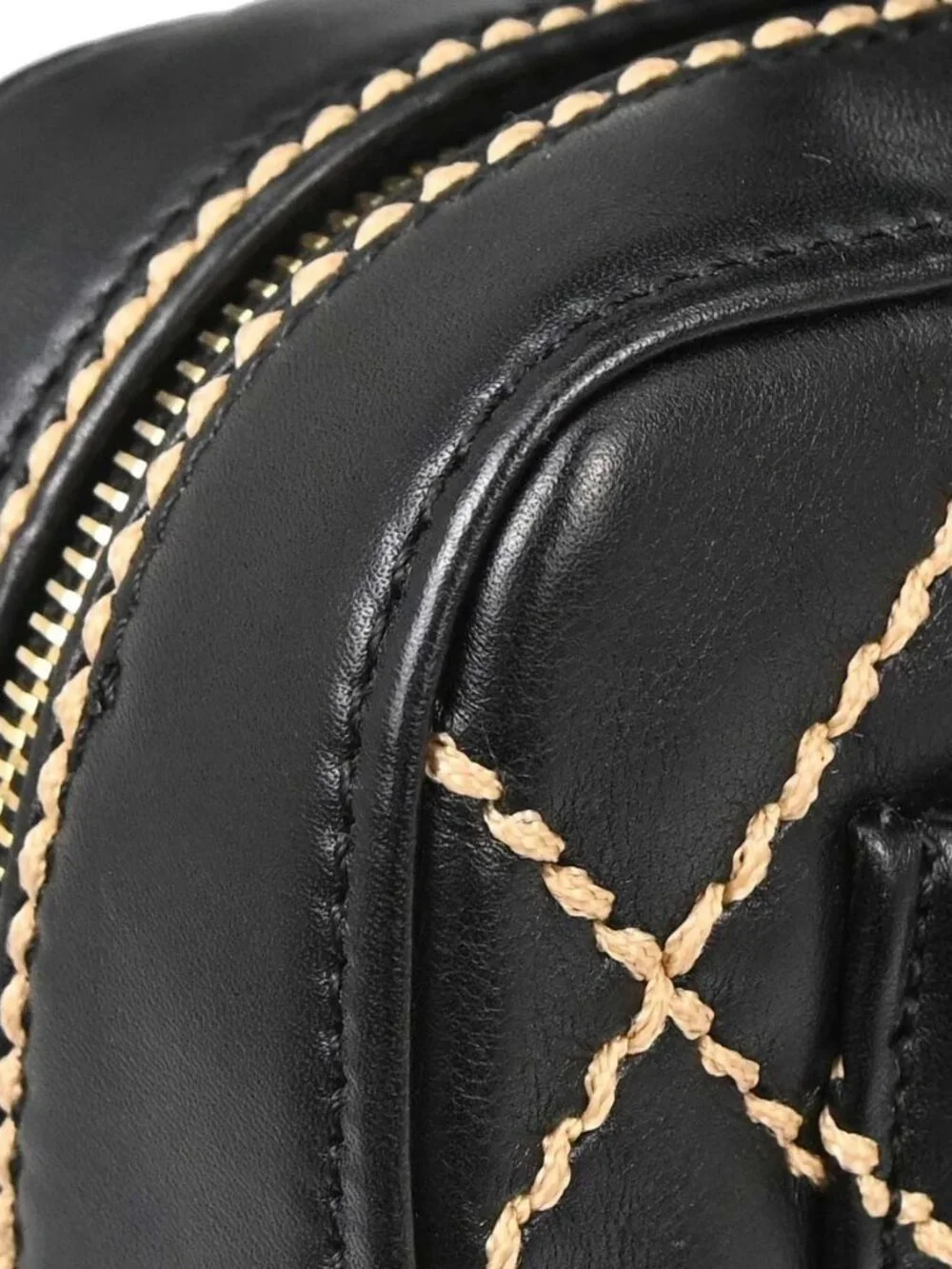 Chanel Black Calfskin Wild Stitch Handbag 188844